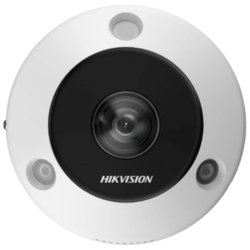 DS-2CD6365G1-IVS, 6Mp Fisheye 360gr. camera BUITEN versie, PoE, microfoon/speaker, sd slot