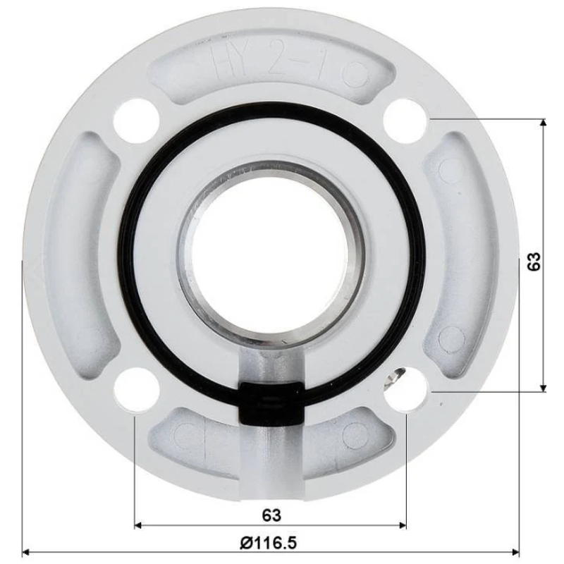 DS-1663ZJ BEUGEL PTZ DOME Plafondsteun 57mm