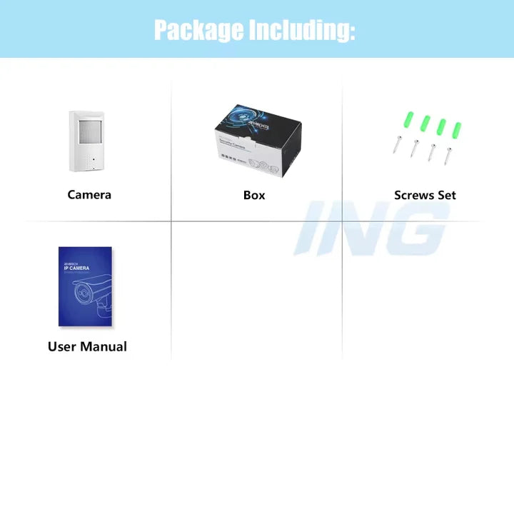 Bewegingsmelder IP camera (PIR), Full HD, Onvif, PoE, Microfoon, 940Nm IR