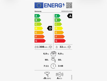 Samsung Wasmachine WD90DG6G94BKU4