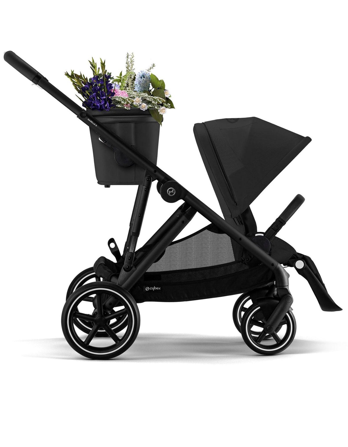 Dubbele kinderwagen baby+kind+mandje(10kg) Cybex Gazelle S