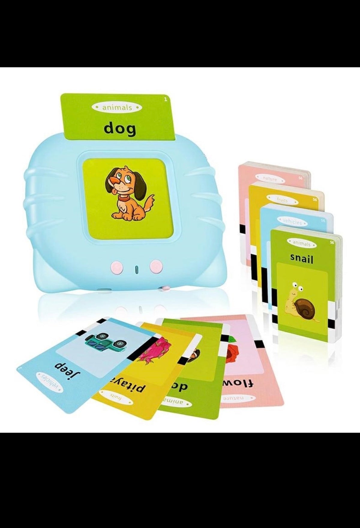 Interactieve Engelse Woordenkaartlezer - Educatief Spraakspeelgoed met Flashcards