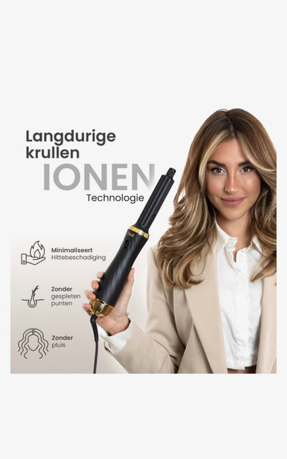 TravX 6 in 1 Fohnborstel - Krultang - Krulborstel - Airstyler - Hairwrap - Multistyler - 2024 Editie
