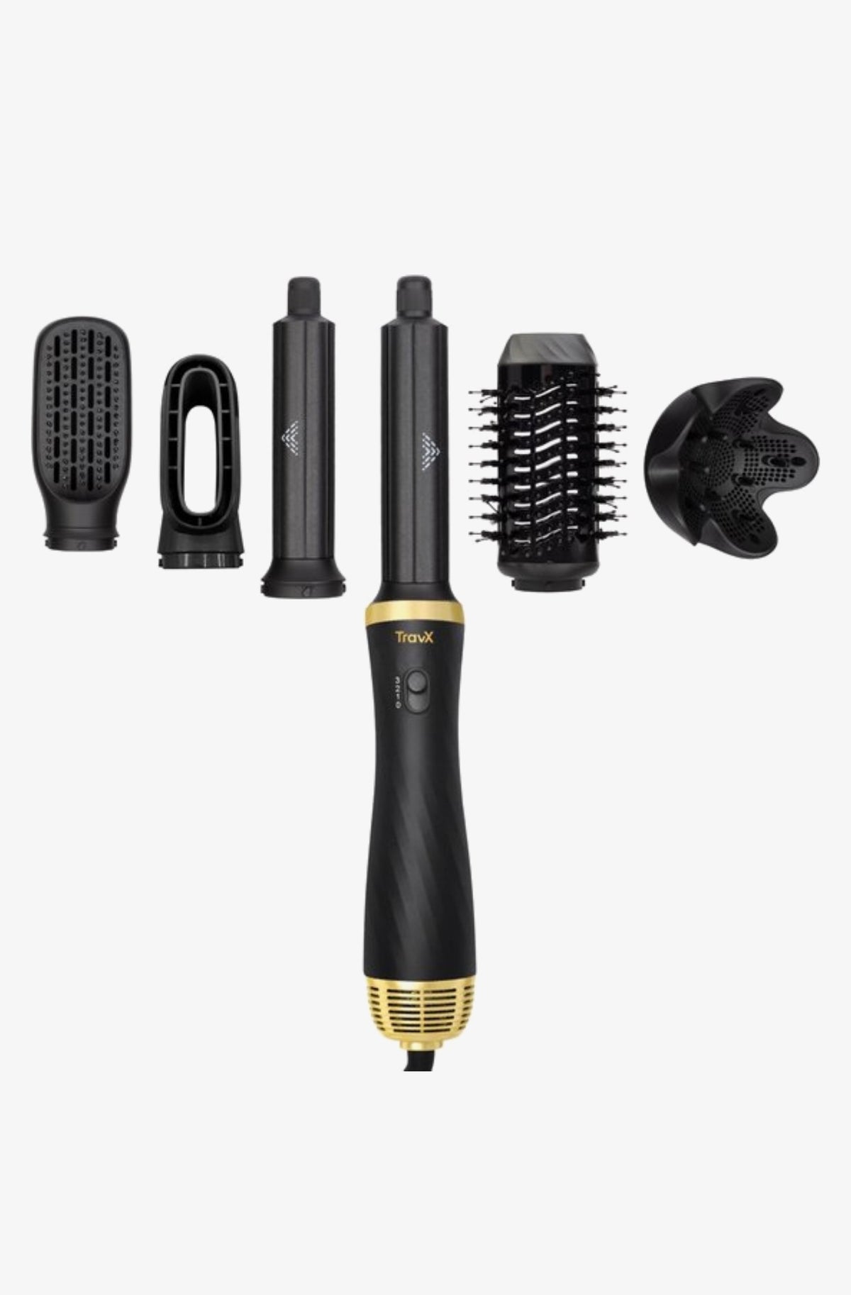 TravX 6 in 1 Fohnborstel - Krultang - Krulborstel - Airstyler - Hairwrap - Multistyler - 2024 Editie