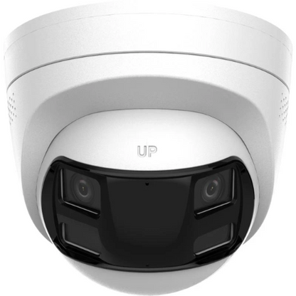 DS-2CD1383G2P-LIUF, 8MP 180 graden camera, Dual Lens, Smart Hybrid Light, PoE
