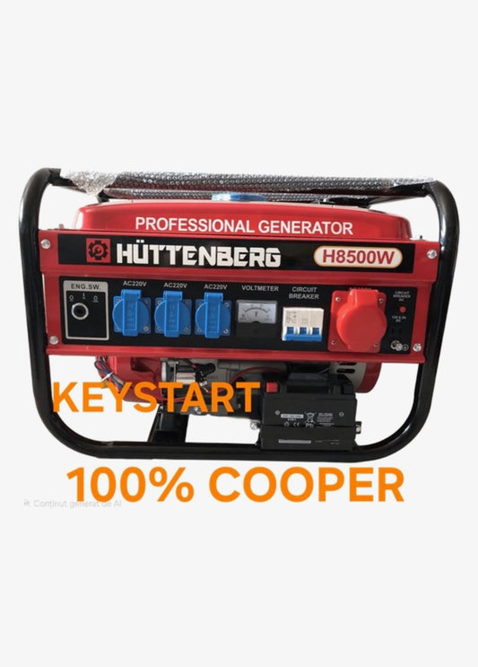 Stroomgenerator  Electrische start -100% Copper -8500W- Model 2025- 220V/380V