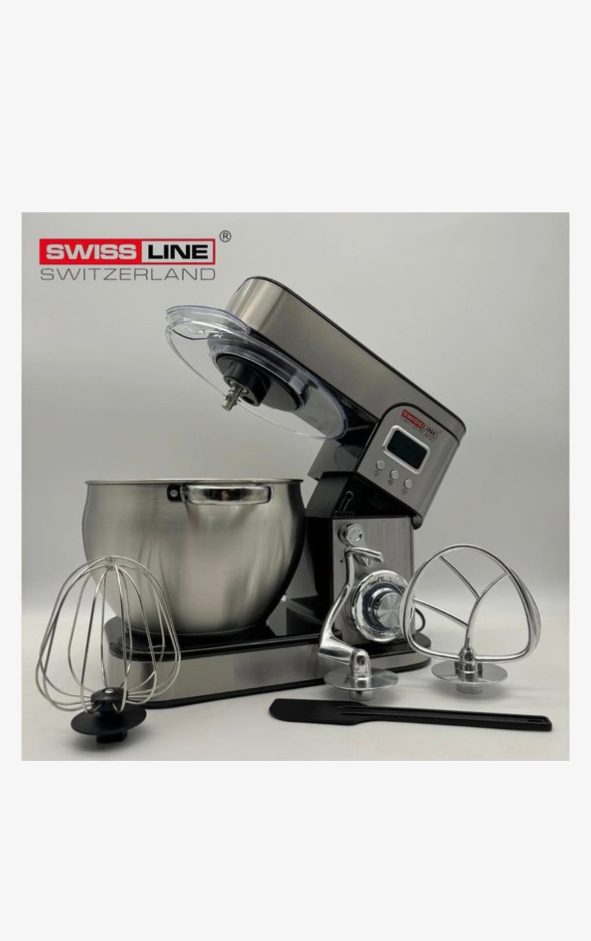 Keukenrobot - Keukenmachine - 9L - 2800W - RVS - Digitaal scherm- Swiss Line Switzerland