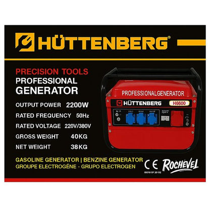Huttenberg H8500 Generator Krachtige Energie, Altijd en Overal