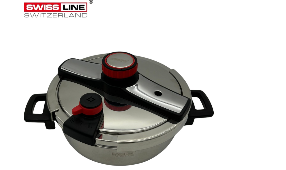 Swiss Line Switzerland snelkookpan 6 liter/26cm - Pressure Cooker - Snelkookpan inductie - Snelkookpannen - Geschikt voor alle warmtebronnen - RVS