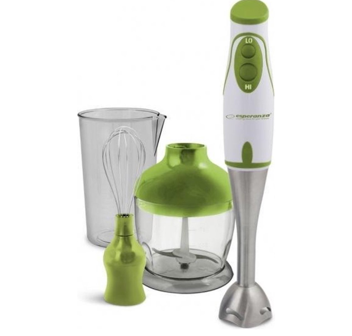 Pesto Blender 0,75 l Staafmixer 450W | Groen/Wit-Esperanza