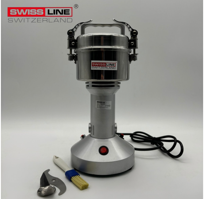 Swiss Line Switzerland - Kruidenmolen Elektrisch - Grinder - Specerijenmolen - Kruidenmolen - voor 150 gram - RVS