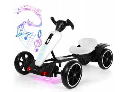 Elektrische Kinder Go-Kart/Drift Kart-Oplaadbaar- met Verlichting- Veiligheidsgordel-max 30kg- Vanaf 3 jaar