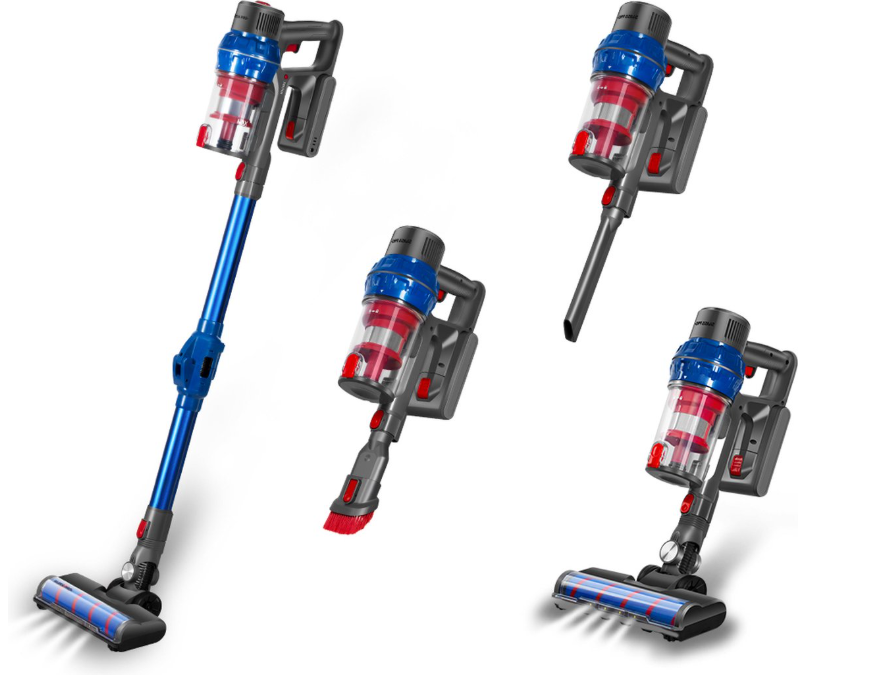 Swiss Pro+ Snoerloze steelstofzuiger V8 29KPA Flexibele Steelstofzuigers Steelstofzuiger Draadloos met Knik Kruimeldief turbo stand led verlichting in mondstuk Sterke Zuigkracht 2023 Model