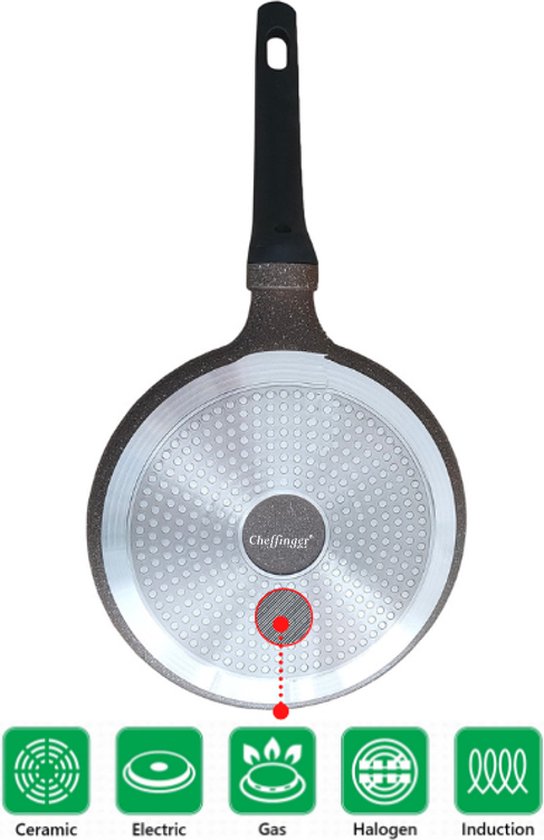 Pannenkoekenpan ø28 cm met Marmercoating