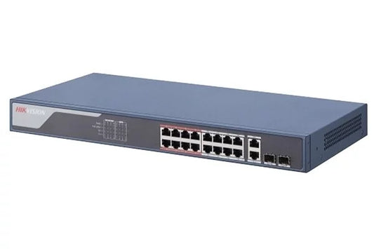 DS-3E1318P-EI Smart Managed Switch 16 x PoE, 100Mbit 230W, 2x Gigabit RJ45/SFP
